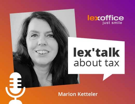 Podcast let´s talk about tax von Lexoffice mit Marion Ketteler